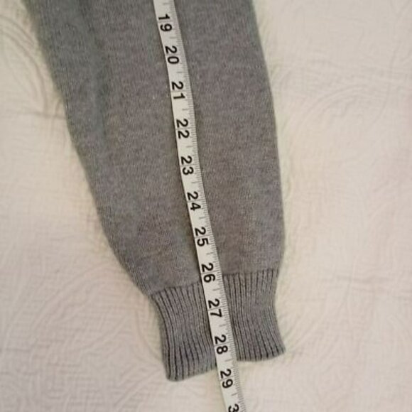 Chaps Gray & Blue Striped Mens Sweater XL 100% Cotton Crewneck - Picture 8 of 12